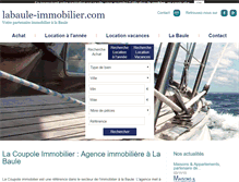 Tablet Screenshot of labaule-immobilier.com